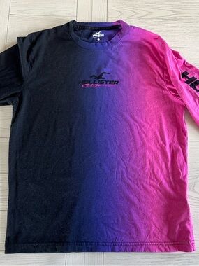 Hollister Black to Pink Ombre Long Sleeve Tee